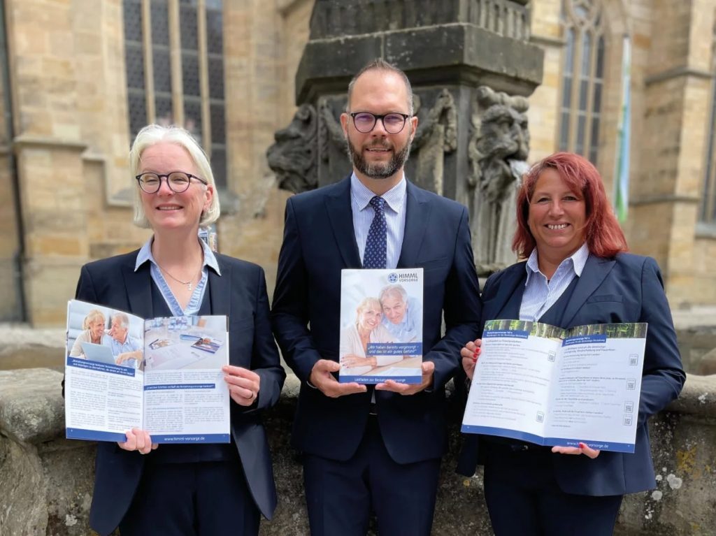 Das Vorsorgeteam präsentiert den Vorsorgeleitfaden